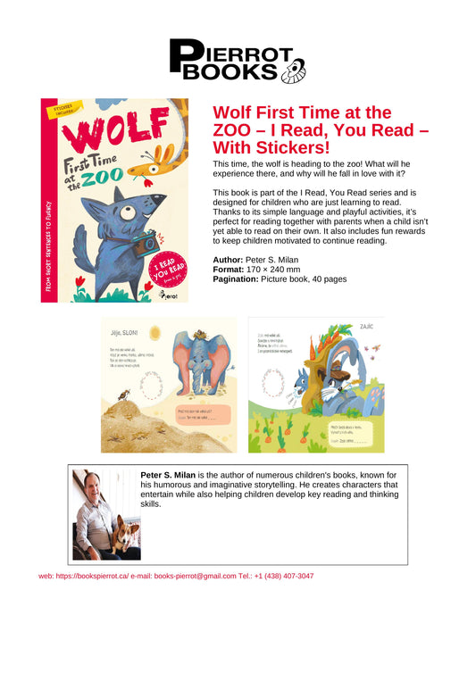 Wolf First Time at the ZOO- I Read, You Read – With Stickers!